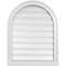 Ekena Millwork Round Top Surface Mount PVC Gable Vent: Functional, w/ 2"W x 2"P Brickmould Sill Frame, 22"W x 28"H GVPRT22X2803SF - alternate 1